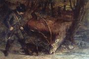 Gustave Courbet The German Huntsman oil on canvas